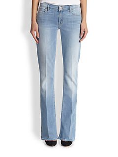 MOTHER Runway Skinny Bootcut Jeans   Light Kitty