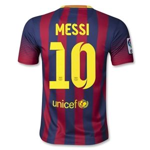 Nike Barcelona 13/14 MESSI Youth Home Soccer Jersey