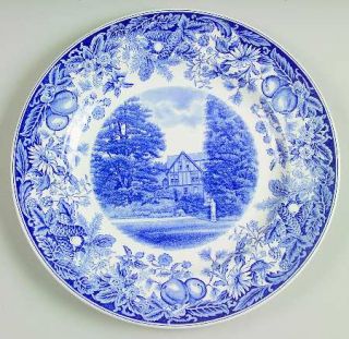 Wedgwood Vassar College Blue Dinner Plate, Fine China Dinnerware   Blue College