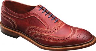 Mens Allen Edmonds Neumok   Red Leather Lace Up Shoes