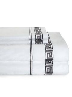 Peter Reed Greek Key Pillowcase/Set of 2   White