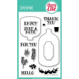 Avery Elle Clear Stamp Set 4x6 bottle It Up