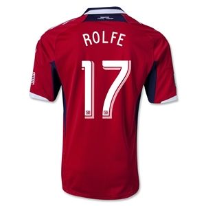 adidas Chicago Fire 2013 ROLFE Authentic Primary Soccer Jersey