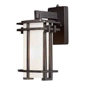 The Great Outdoors TGO 72011 A173 PL Lugarno Square 1 Light Wall Mount