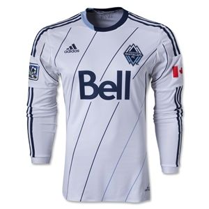 adidas Vancouver Whitecaps 2013 Authentic LS Primary Soccer Jersey