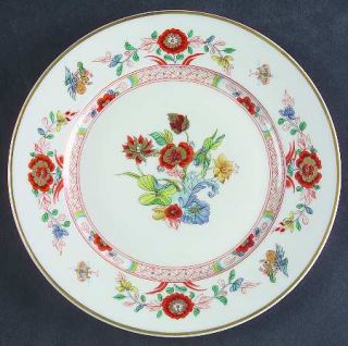 Haviland Cathay (Gold Trim) Salad Plate, Fine China Dinnerware   France, Floral