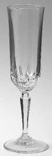 St George American Heritage Fluted Champagne   Cut, Clear Bowl And Stem
