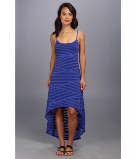 Seven7 Jeans Patchwork Burnout Hi Lo Dress Womens Dress (Blue)