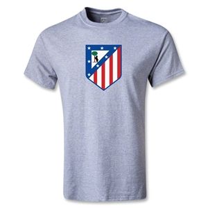 hidden Atletico Madrid Crest T Shirt (Gray)