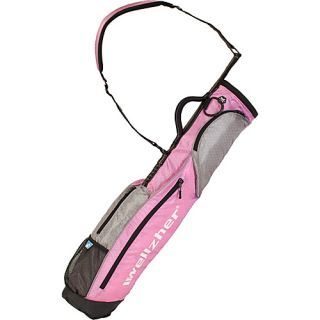 Wellzher 0.9 Sunday Bag (Collapsible) Pink/Silver   Wellzher Golf Bags