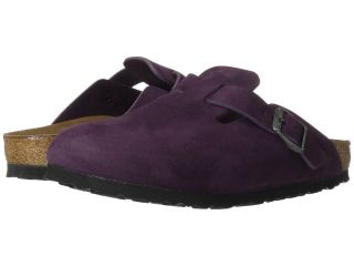 Birkenstock Boston   Nubuck Clog Shoes (Purple)