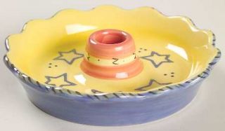 Pfaltzgraff Pistoulet Candleholder, Fine China Dinnerware   Stoneware, Multicolo