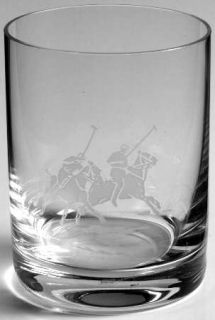 Ralph Lauren Polo Scene (No Safety Lip) Double Old Fashioned   Etched Polo Playe