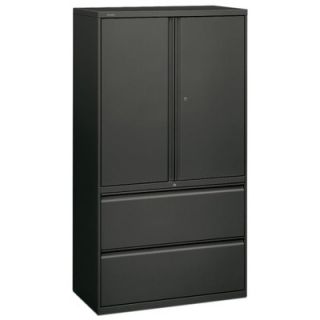 HON 800 Series 36 Lateral File with Storage 885L Finish Charcoal