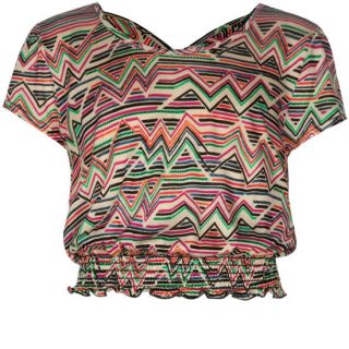 Smock Bottom Girls Crop Top Multi In Sizes Small, X Large, X Small, M