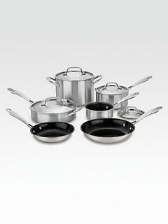 Cuisinart Green Gourmet Tri Ply Stainless 10 Piece Set   No Color