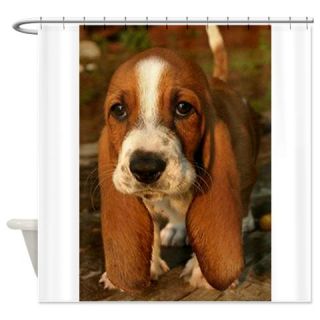  Baby basset Shower Curtain  Use code FREECART at Checkout