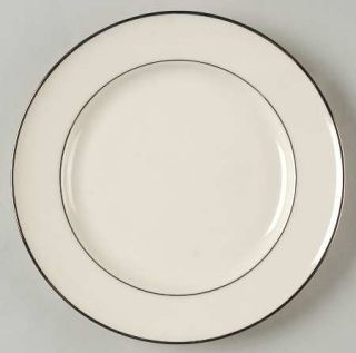 Mikasa Stanton Platinum Salad Plate, Fine China Dinnerware   Fine Ivory,Platinum