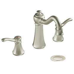Moen T6305bn Vestige Two handle Brushed Nickel High Arc Bathroom Faucet