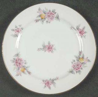 Narumi Hinsdale Bread & Butter Plate, Fine China Dinnerware   Pink&Orange Roses,