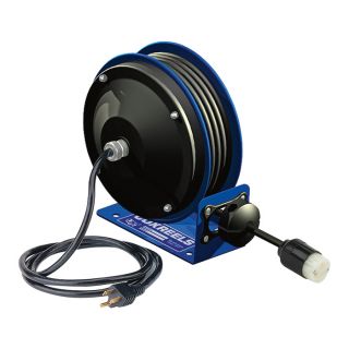 Coxreels Compact Power Cord Reel   30 Ft., 16/3 Cord With Incandescent Cage