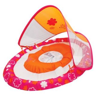 Baby Spring Float Sun With Canopy Pink butterfly print
