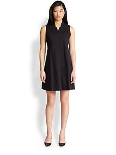  Collection Poplin Shirtdress   Black