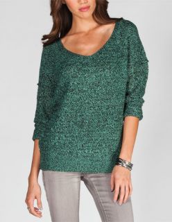 Essential Womens Boyfriend Sweater Green Combo In Sizes X Small, Medi