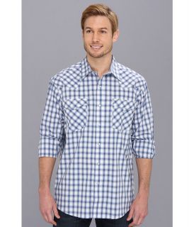 Roper 9002 Ombre Check Mens Long Sleeve Button Up (Purple)