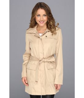 Calvin Klein Hooded Trench Coat CW343817 Womens Coat (Khaki)