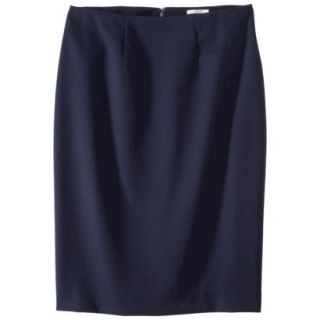 Merona Petites Classic Pencil Skirt   Blue 8P