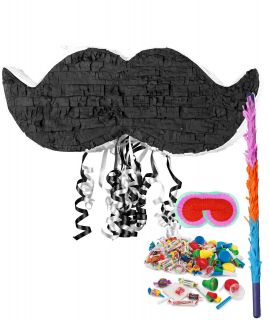 Mustache Pinata Kit