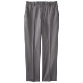 Mens Tailored Fit Checkered Microfiber Pants   Gray 46X34