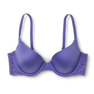 Self Expressions By Maidenform Womens Lace Wing Demi Bra 5648   Blue 36B