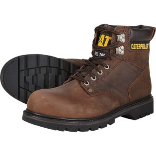 CAT 6In. 2nd Shift Steel Toe Boot   Dark Brown, Size 10 1/2 Wide, Model# P89586