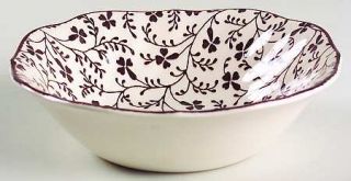 Johnson Brothers Susanna Brown Square Cereal Bowl, Fine China Dinnerware   Laura