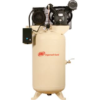 Ingersoll Rand Type 30 Reciprocating Air Compressor   7.5 HP, 230 Volt 3 Phase,