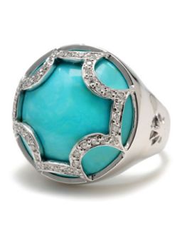 Turquoise Maltese Ring, Size 7