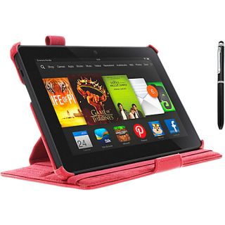  Kindle Fire HDX 7 Slim Fit Case Red   rooCASE Personal Electroni