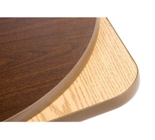 Oak Street Mfg 30 Round Pedestal Table   Dining Height, Reversible Oak/Walnut Surface