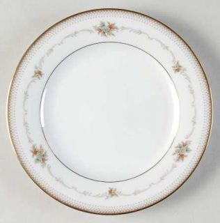 Noritake Joanne Bread & Butter Plate, Fine China Dinnerware   Criss Cross Edge,