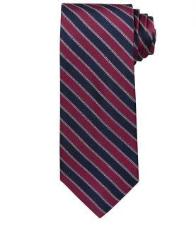 Signature Satin with Stripe Long Tie JoS. A. Bank