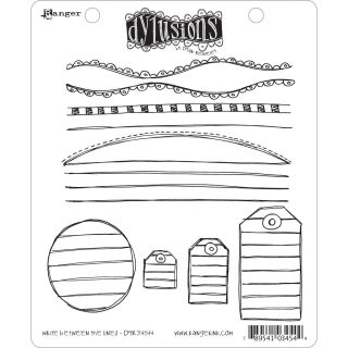 Dyan Reaveleys Dylusions Cling Stamp Collection write Between The Lines