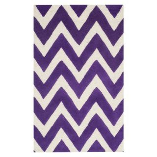 Safavieh Dalton Textured Area Rug   Purple/Ivory (4x6)