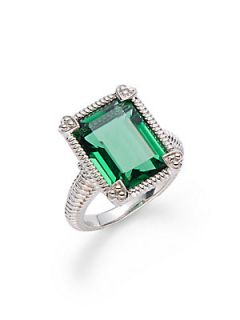 Berge Emerald Cut Stone Ring   Green