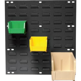 Quantum Storage Louvered Panel with 16 Bins   18in.L x 19in.H Unit Size, Yellow,