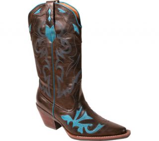 Womens Nomad Mustang   Brown/Turquoise Boots