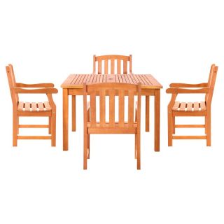 Downton Outdoor Patio Dining Set   Seats 4 Multicolor   V1401SET5