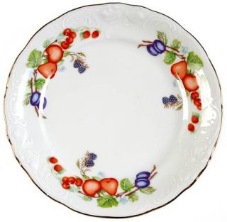 Royal Kent (Poland) Fruit Garland Bread & Butter Plate, Fine China Dinnerware  