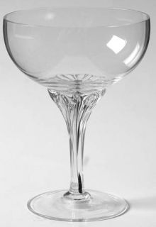 Belfor Exquisite Champagne/Tall Sherbet   Clear Stem, Black Core, Clear Bowl